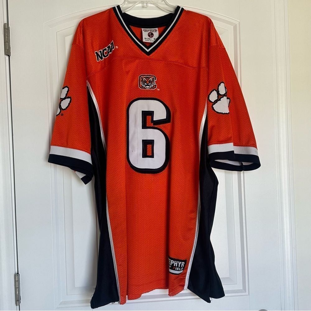 Retro Clemson Tiger Football Jersey #6 Men Sz 52 Zephyr NCAA‎